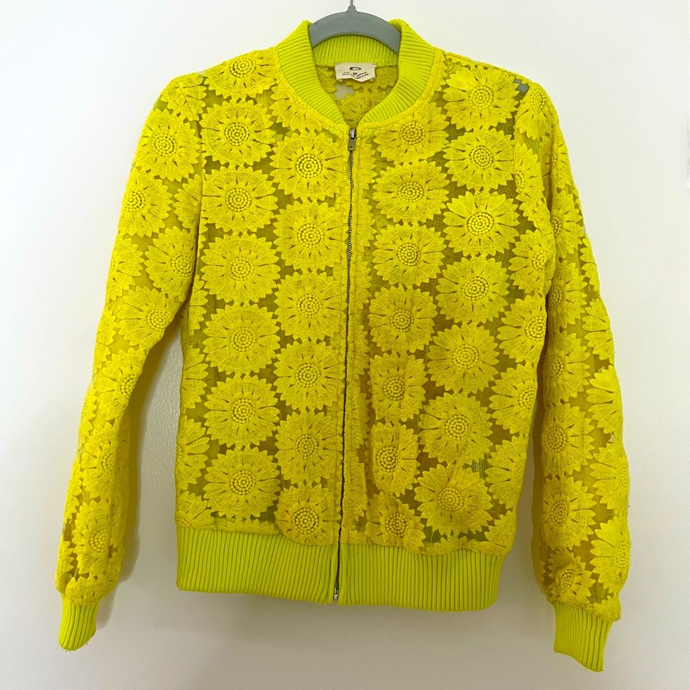 Pins And Needles Sunflower Bomber Jacket
